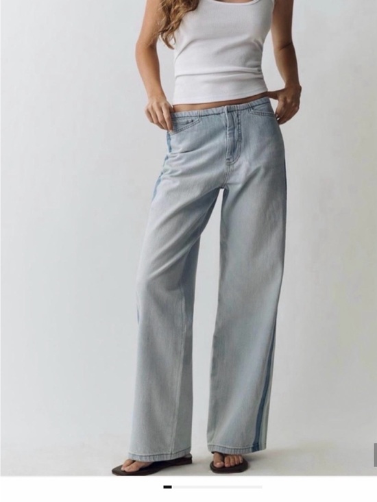 Pilcro Denim - Pilcro Light Blue Wide-Leg Denim Jeans